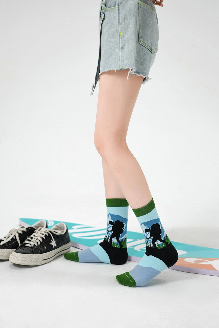 CHUU Globe Trotter Ankle Socks