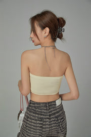 Crossing Lace Tube Top