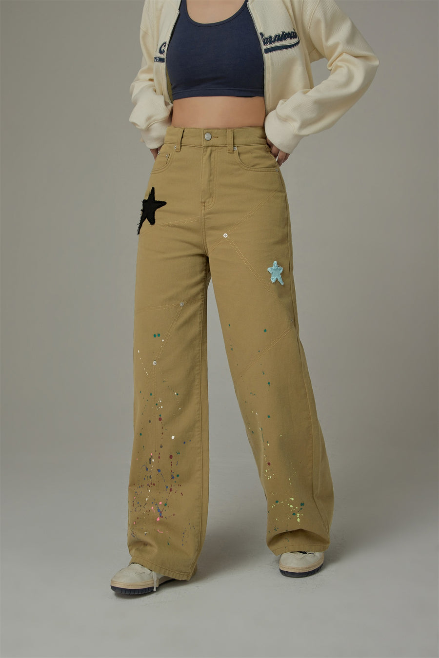 CHUU Star Wide Pants