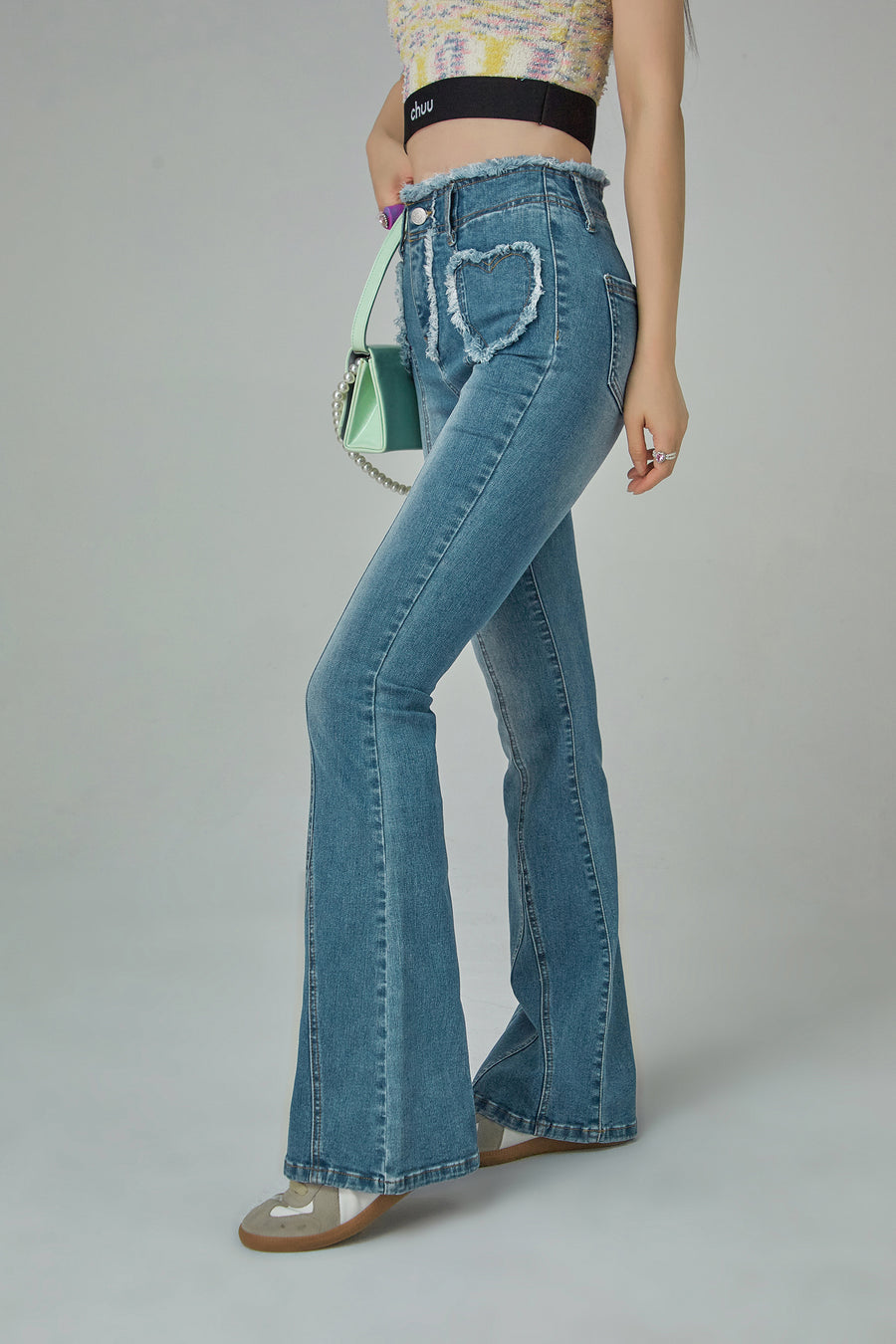 CHUU Chuu Key To My Heart Bootcut Jeans