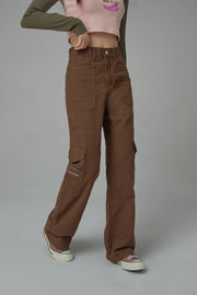 A Moment Cargo Cotton Pants