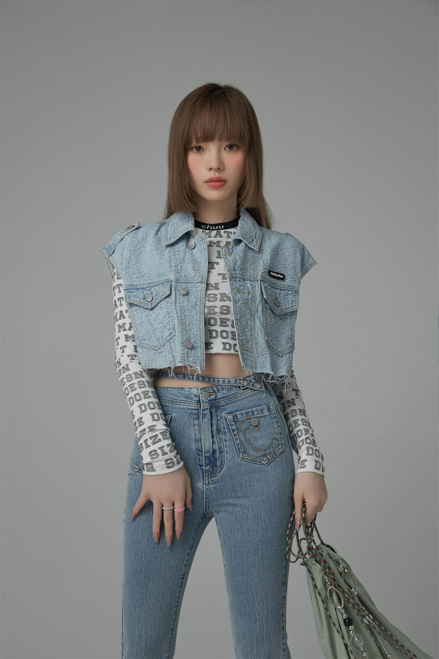 CHUU Loose Fit Denim Vest