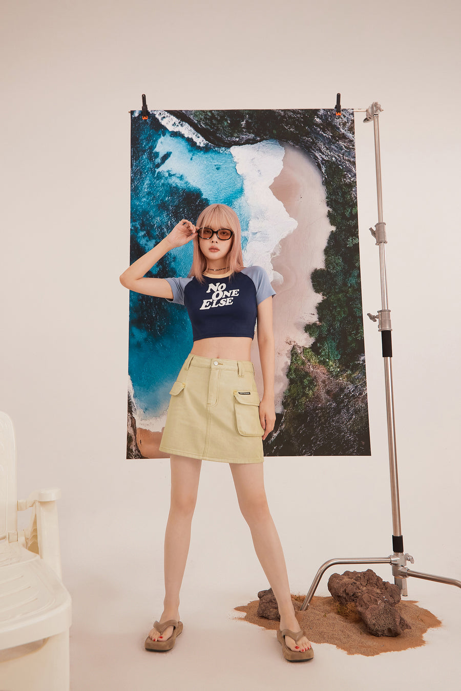 CHUU Cargo Pocket Mini Skirt