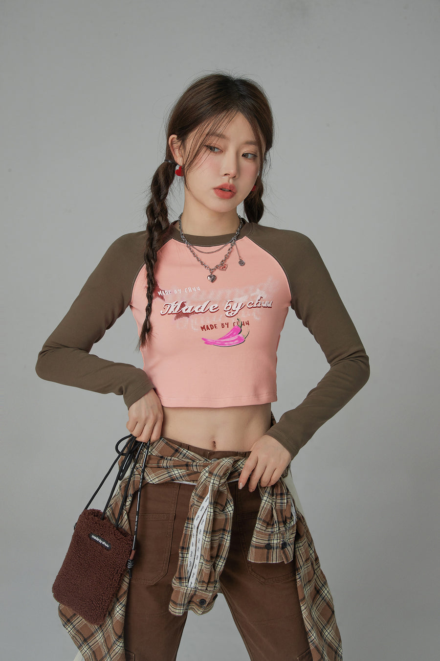 CHUU Feel Good Raglan Cropped T-Shirt