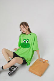 Frog With Moods Damage T-Shirt