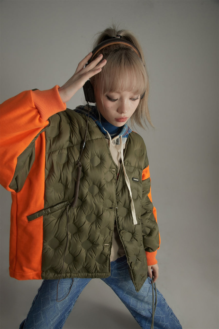 CHUU Loose Fit Quilting Padded Jacket