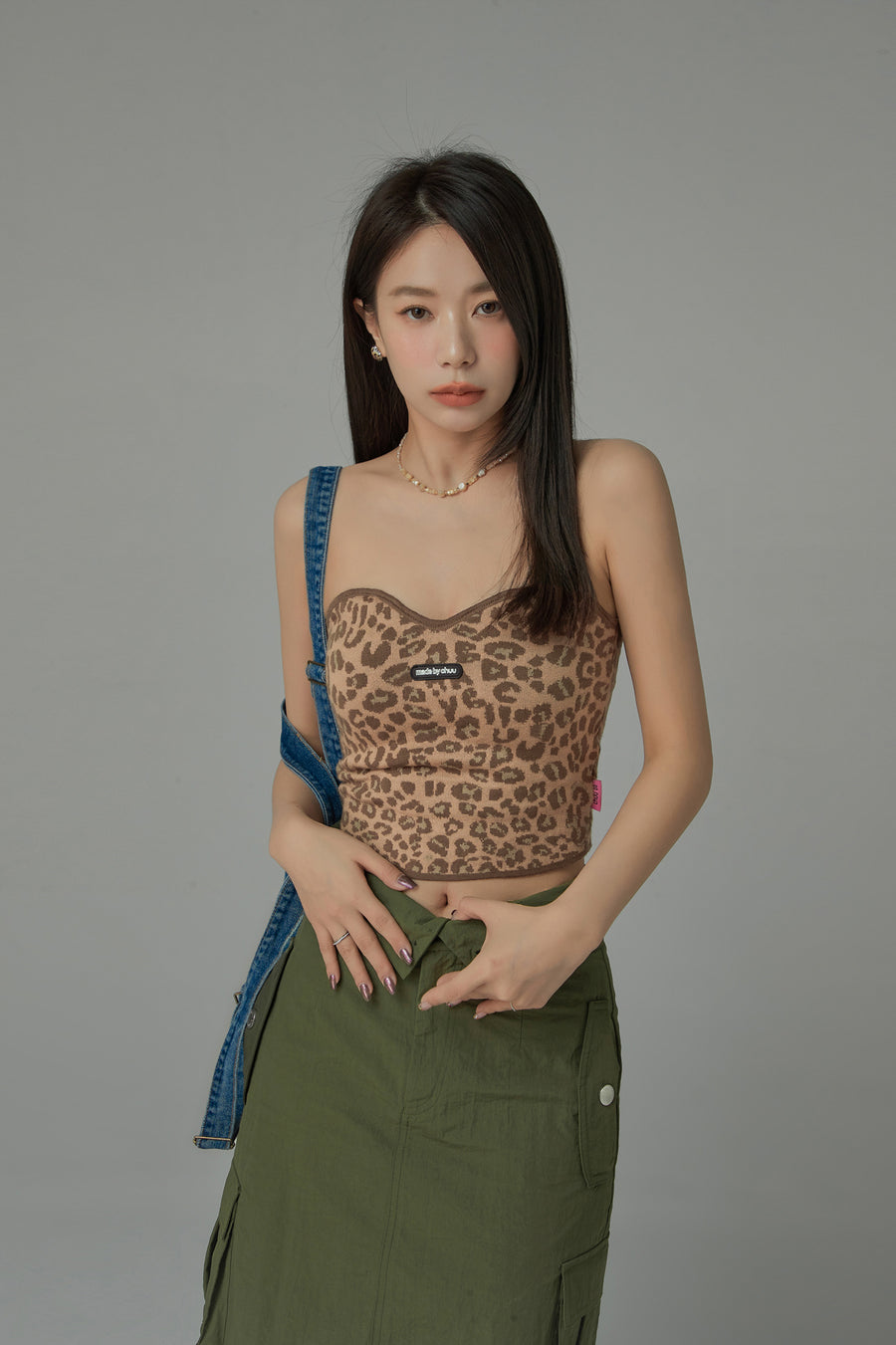 CHUU Leopard Tube Top