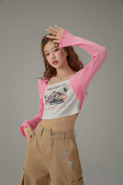 Chuu Circus Color Cropped T-Shirt