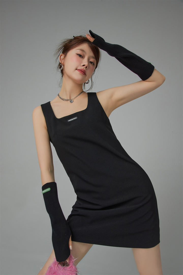 U-Neck Mini Dress