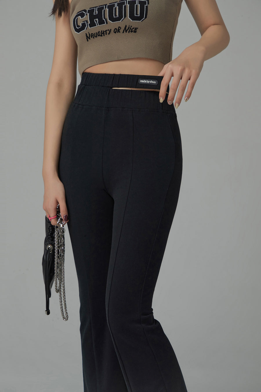 CHUU Split Slim Pants