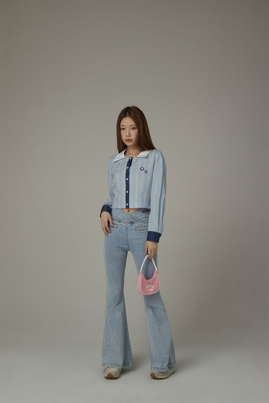 CHUU Star Line Collar Shirt