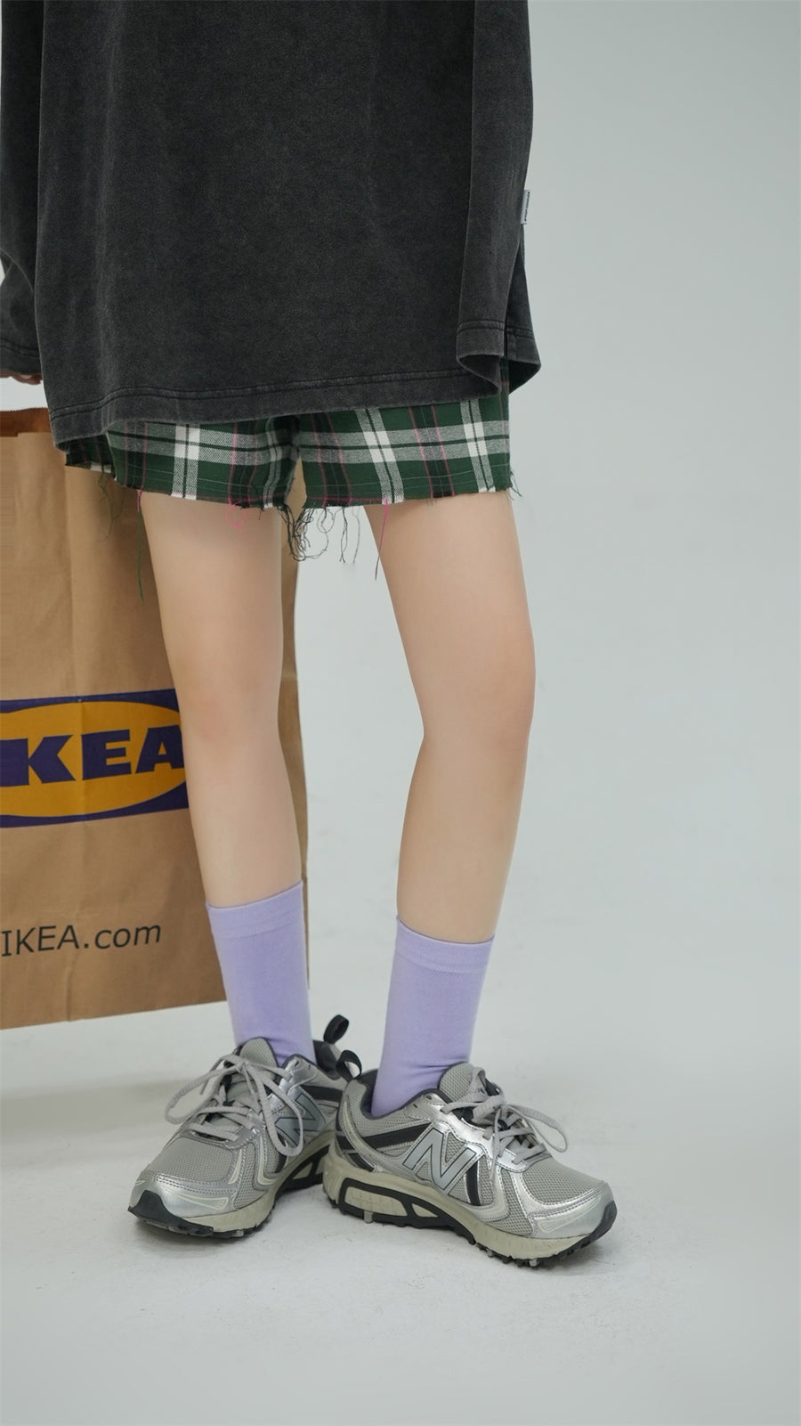 CHUU Calligraphy Ankle Socks