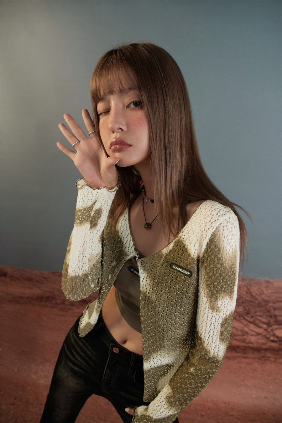 CHUU Camo Cardigan