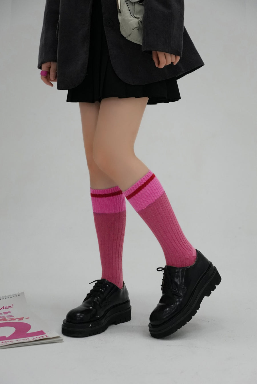 CHUU Color Matching Knit Socks