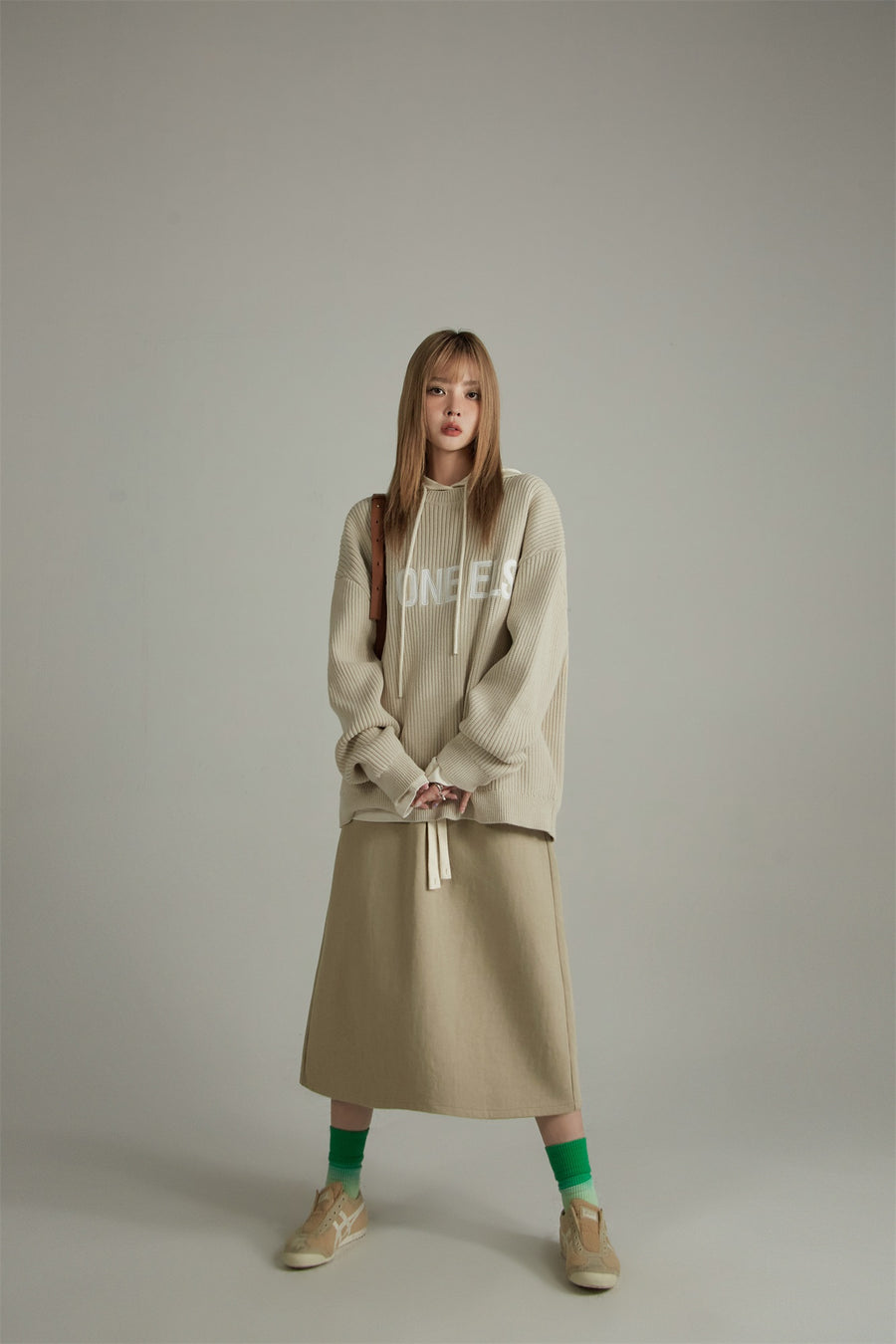 CHUU Cotton Sweatshirt Skirt