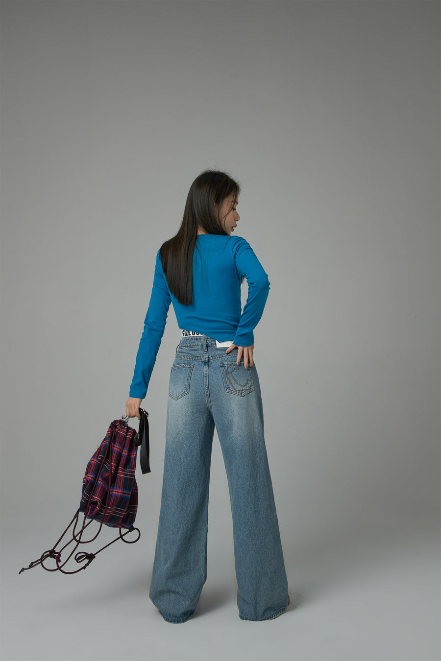 CHUU Size Doesnt Matter Wide Straight Denim Jeans