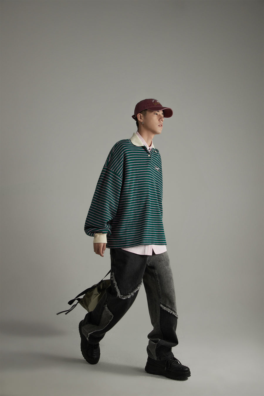 CHUU Stripe Inner Layer Sweatshirt