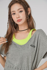 Two-Layer Crop Sport Top