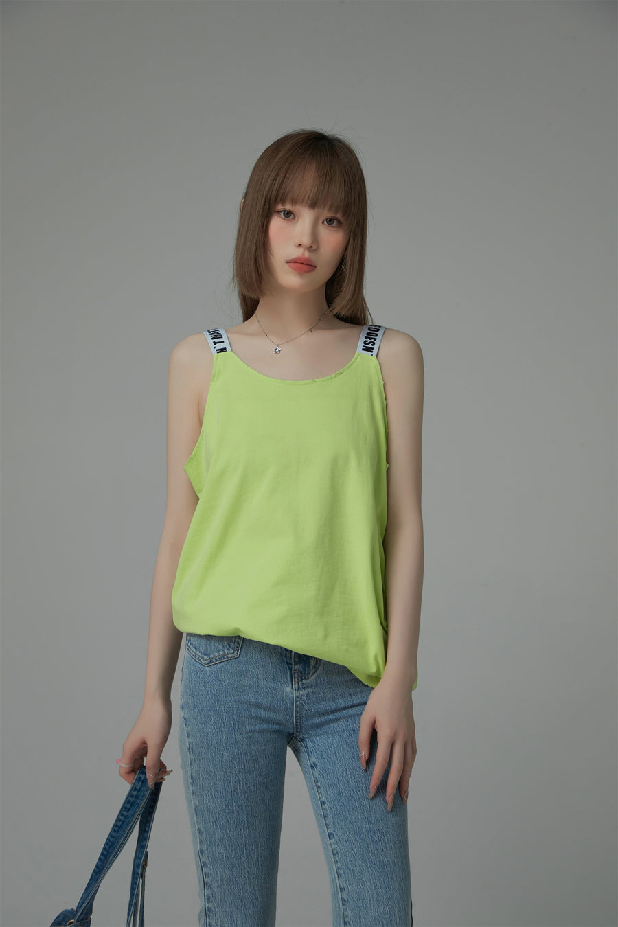 CHUU Size Doesnt Matter Straps Loose Fit Sleeveless Top