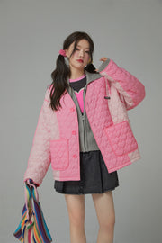 Chuu Heart Quilted Jacket