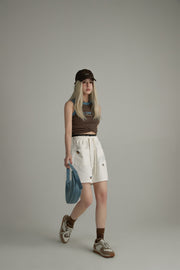 Banded Butterfly Pocket Shorts