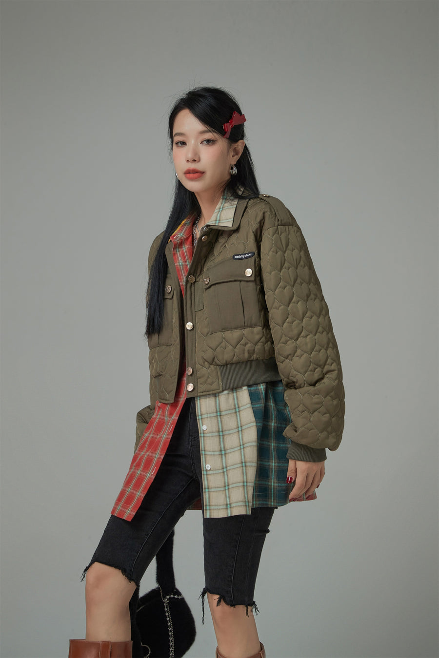 CHUU Treat You Better Big Pocket Cotton Padded Jacket