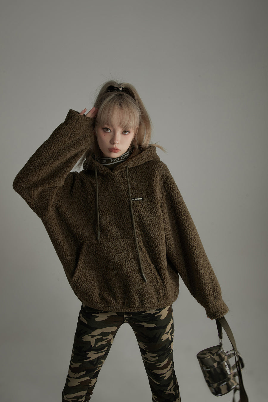 CHUU String Fleece Hoodie