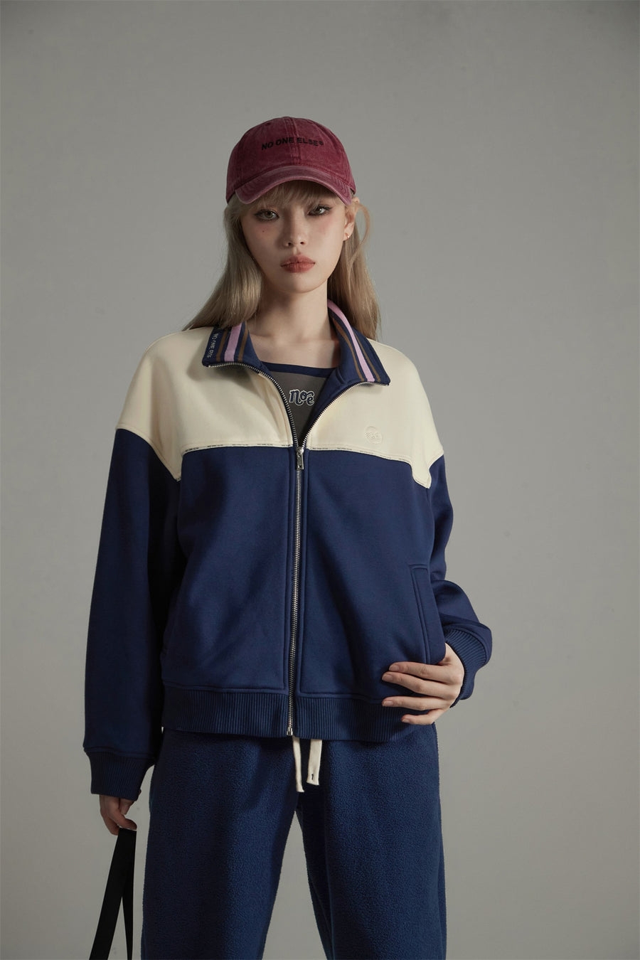 CHUU Color Matching Zip-Up Jacket