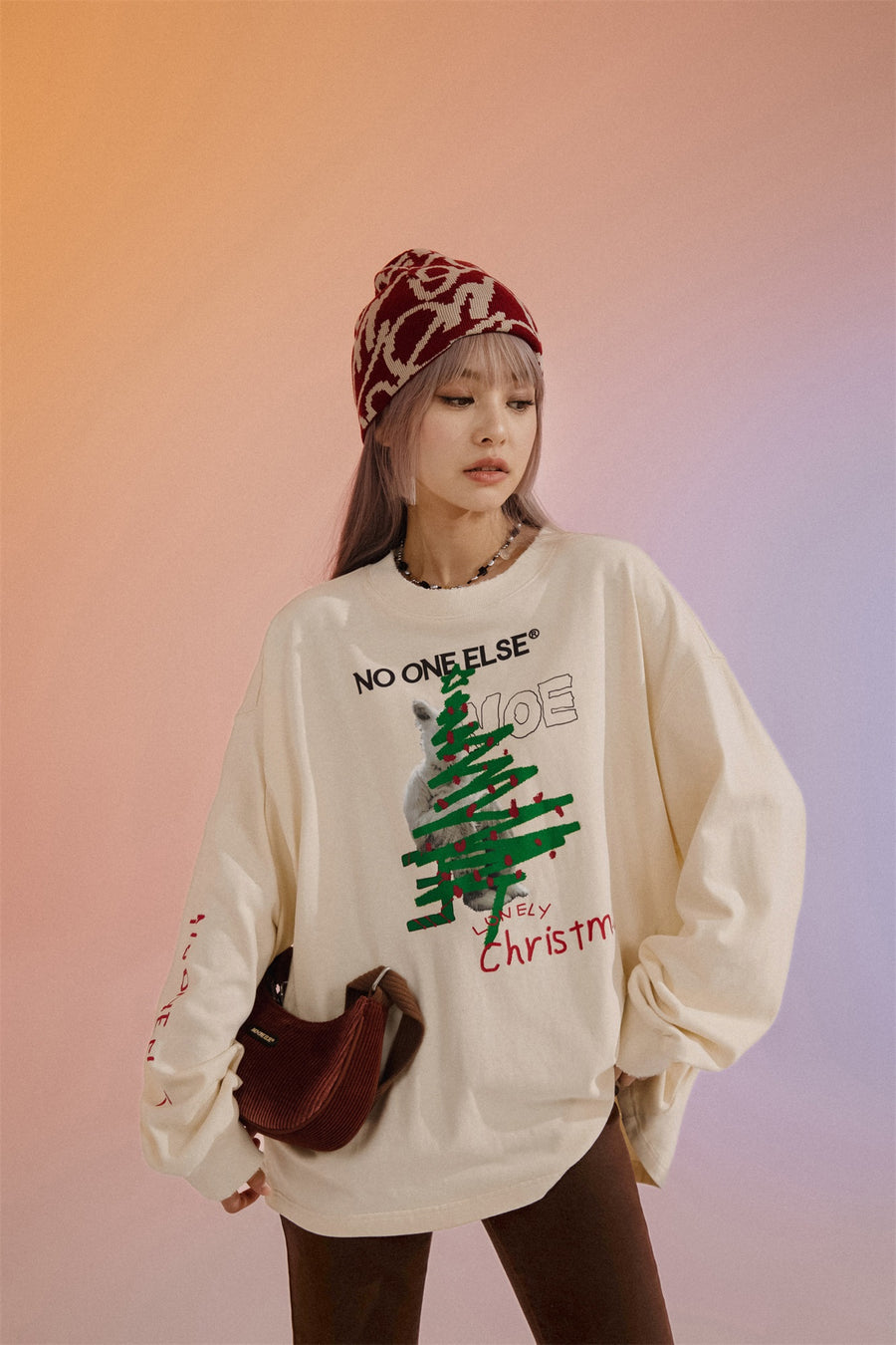 CHUU Christmas Tree Loose Fit T-Shirt