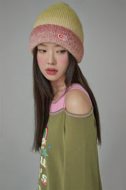 Gradient Knit Beanie Hat