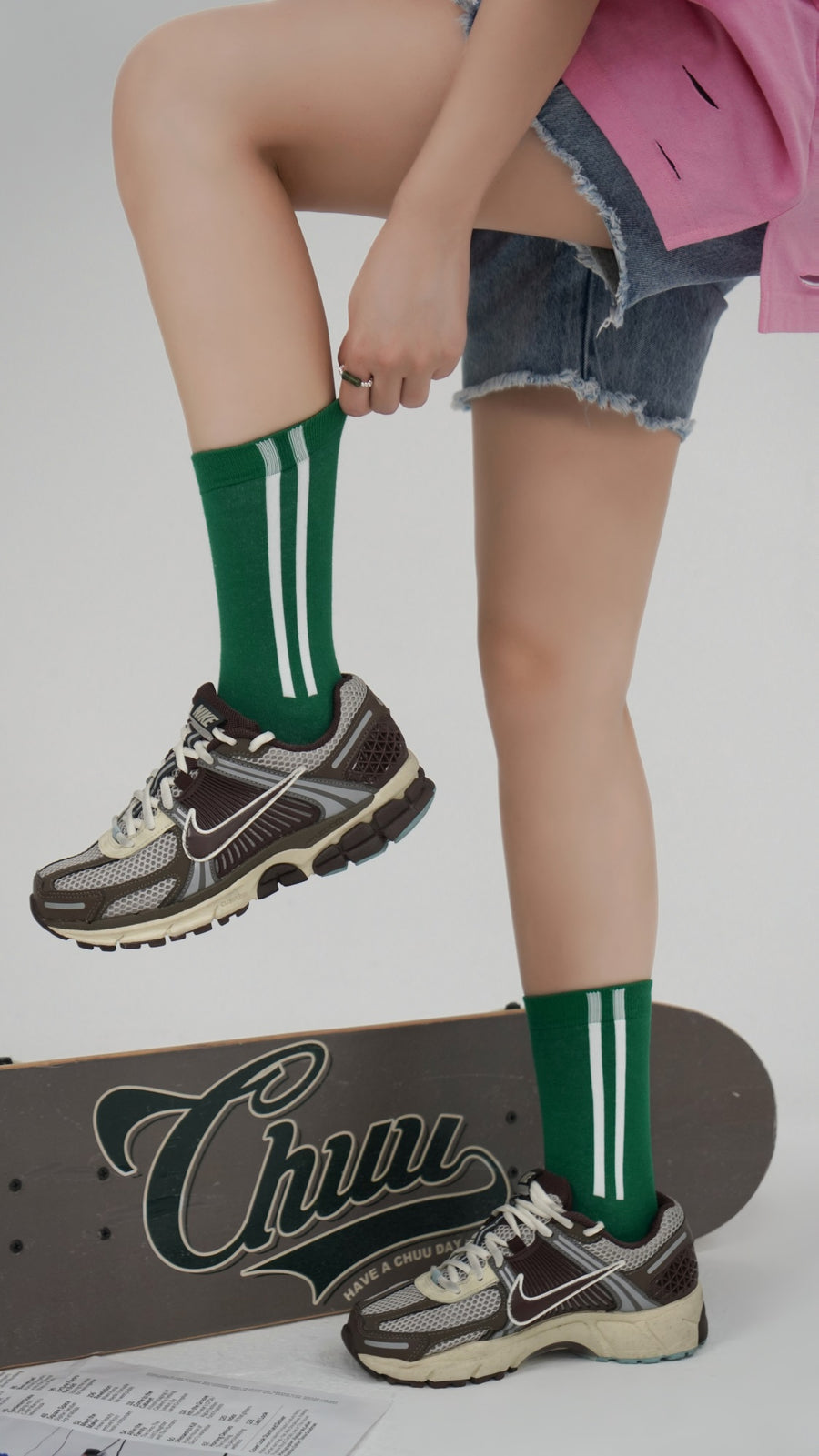 CHUU Colored Line Socks