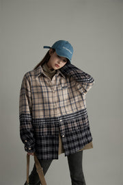 Flannel Check Oversized Shirt