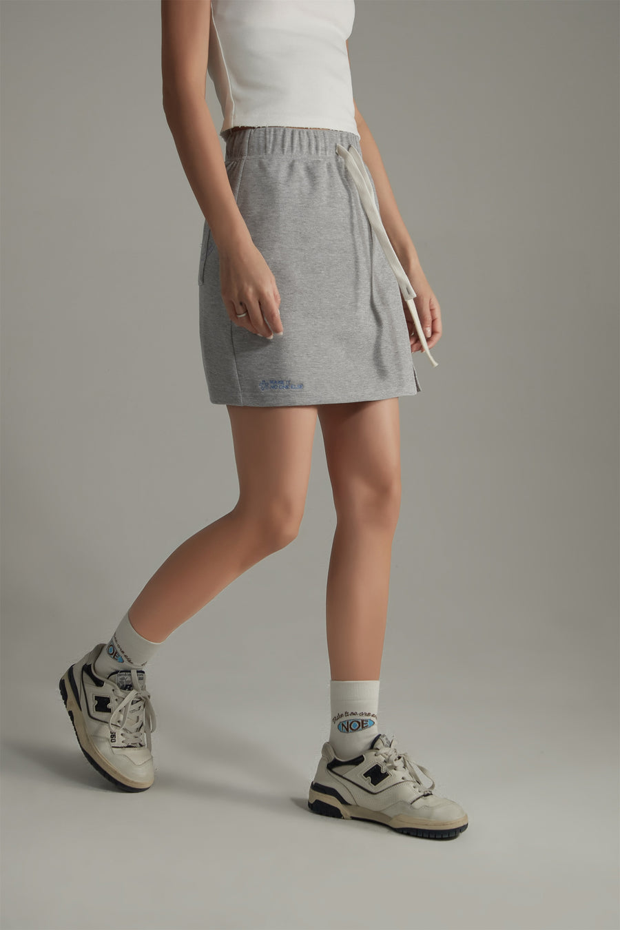 CHUU Waist Band Jogger Mini Skirt