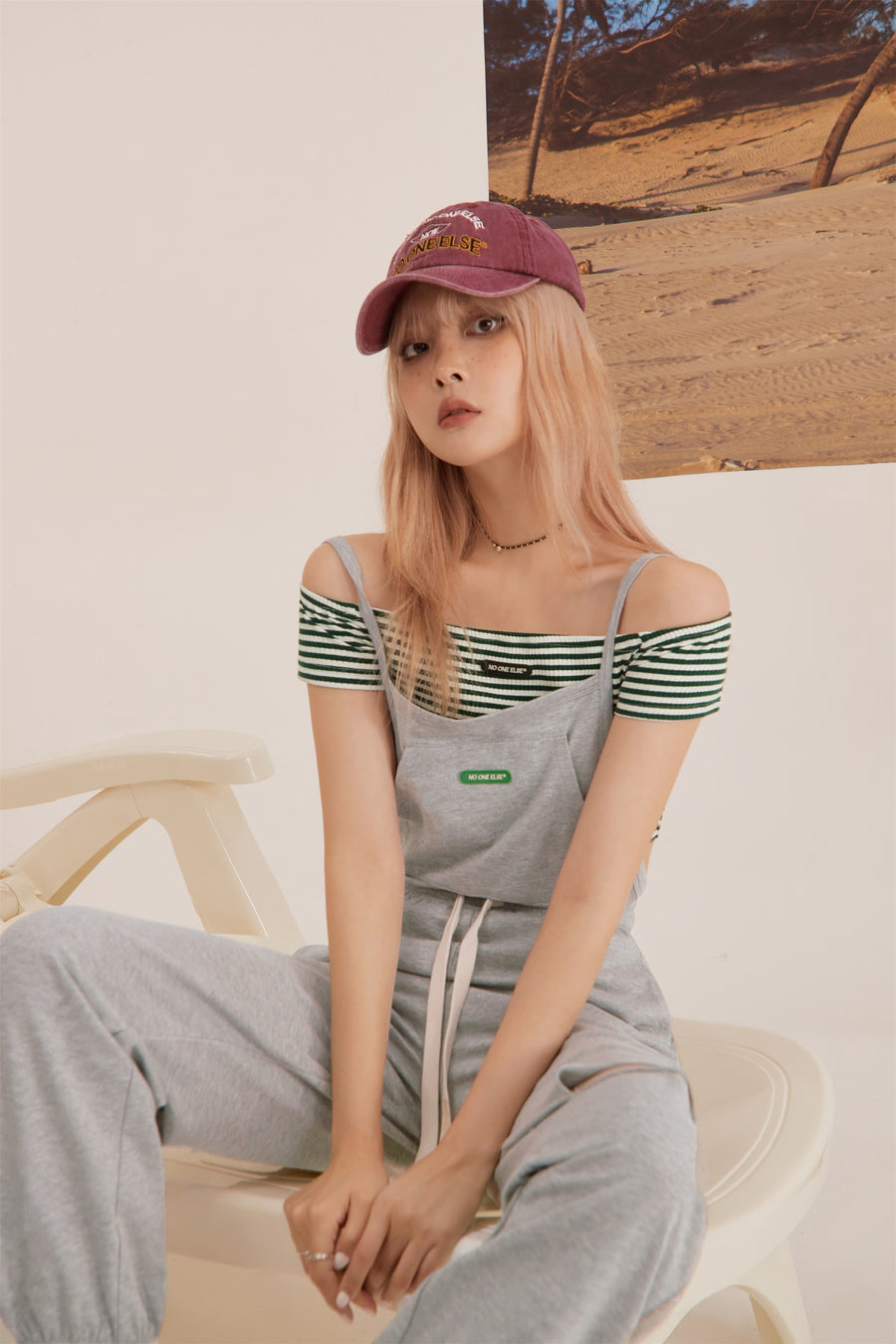 CHUU Split Jogger Jumpsuit