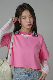 Chuu Lapel Loose Fit T-Shirt