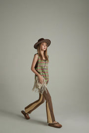 Rainbow Stripe Sleeveless T-Shirt