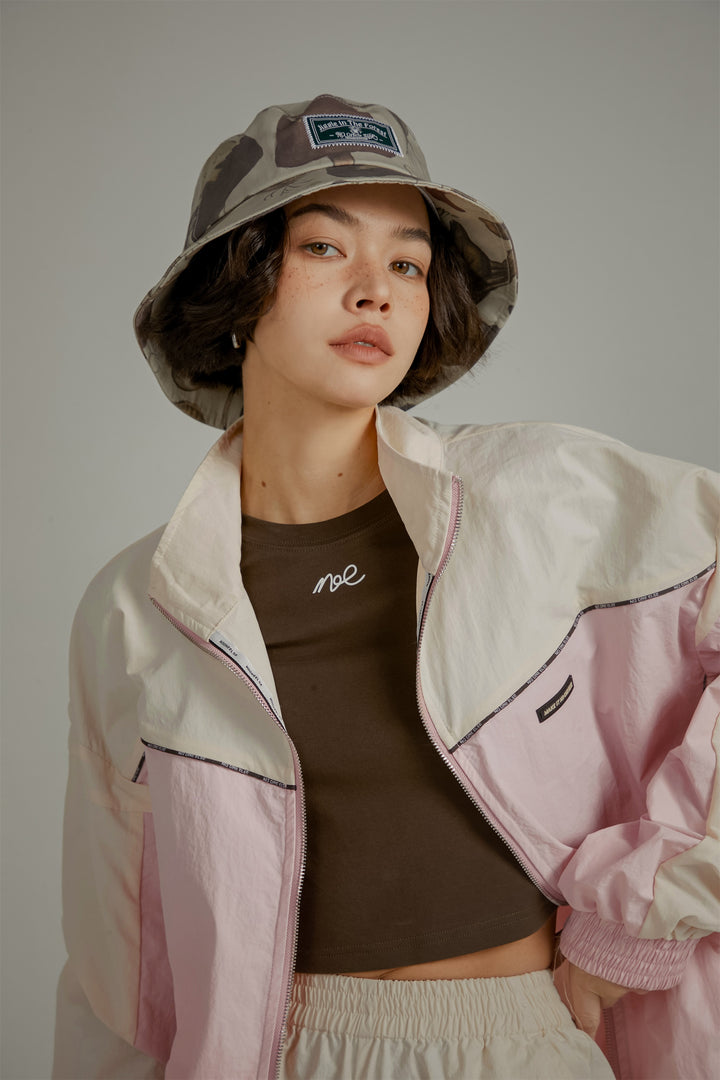 Color Matching Loose Fit Field Jacket