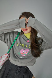 Chuu Girl Lovely Heart Sweatshirt