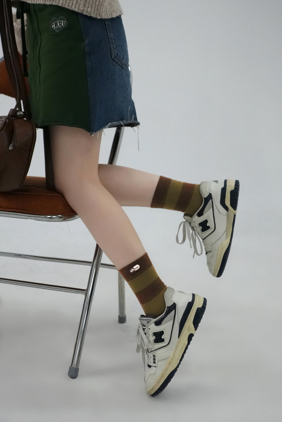 CHUU Taking Control Color Stripe Socks