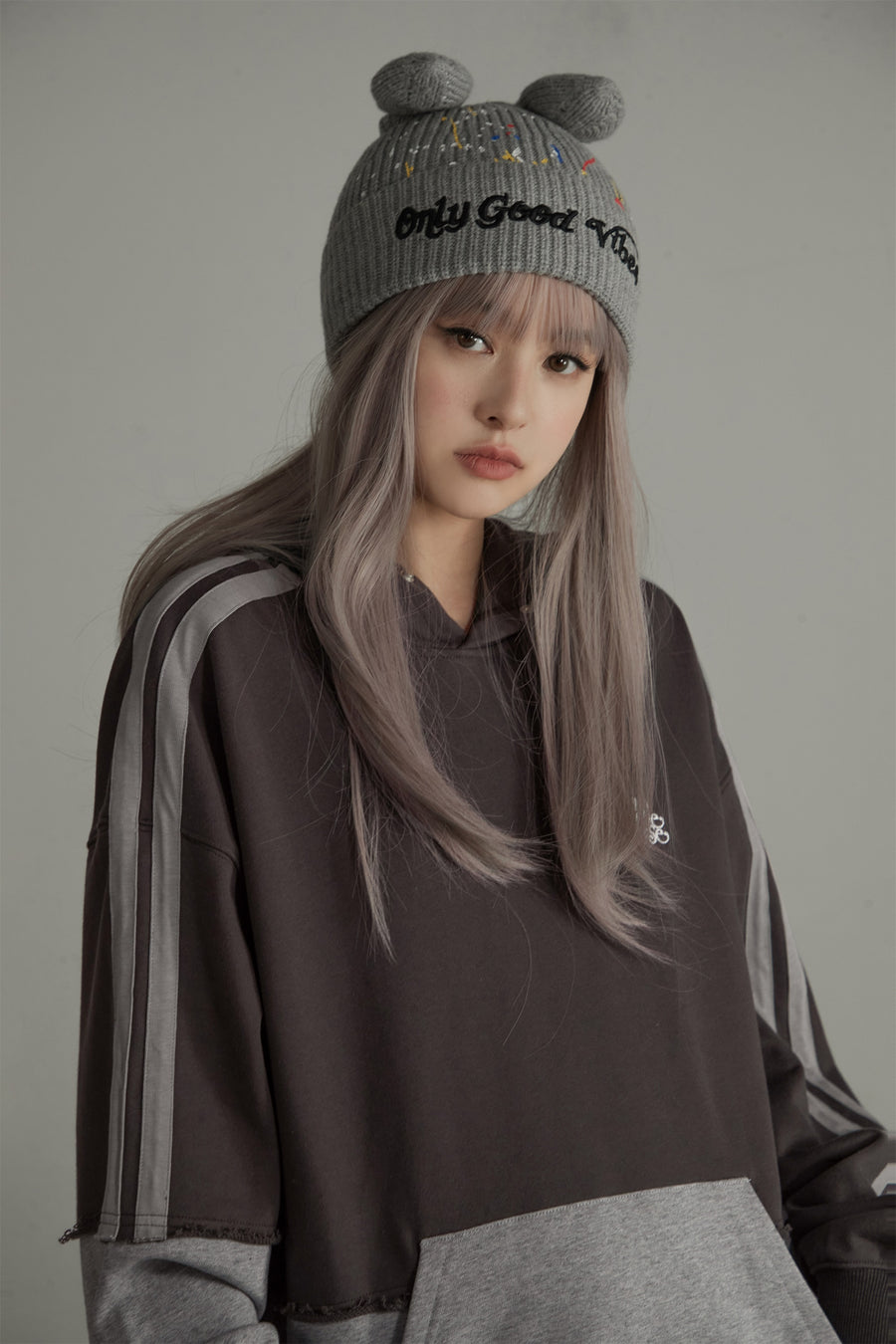 CHUU Color Matching Oversize Hoodie