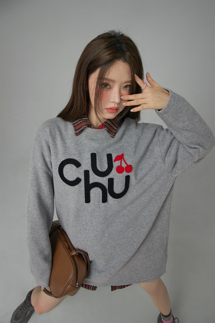 CHUU Smile Magnet Cherry Sporty Loose Fit T-Shirt