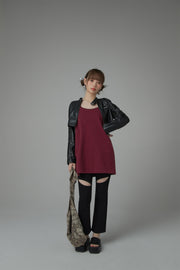 Size Doesnt Matter Straps Loose Fit Sleeveless Top