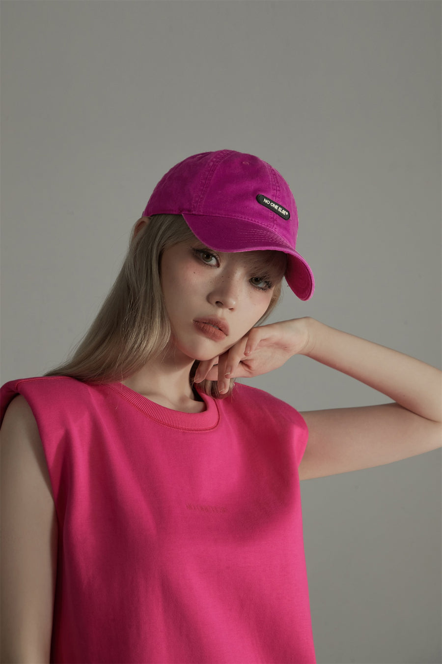 CHUU Simple Vintage Color Ball Cap Hat