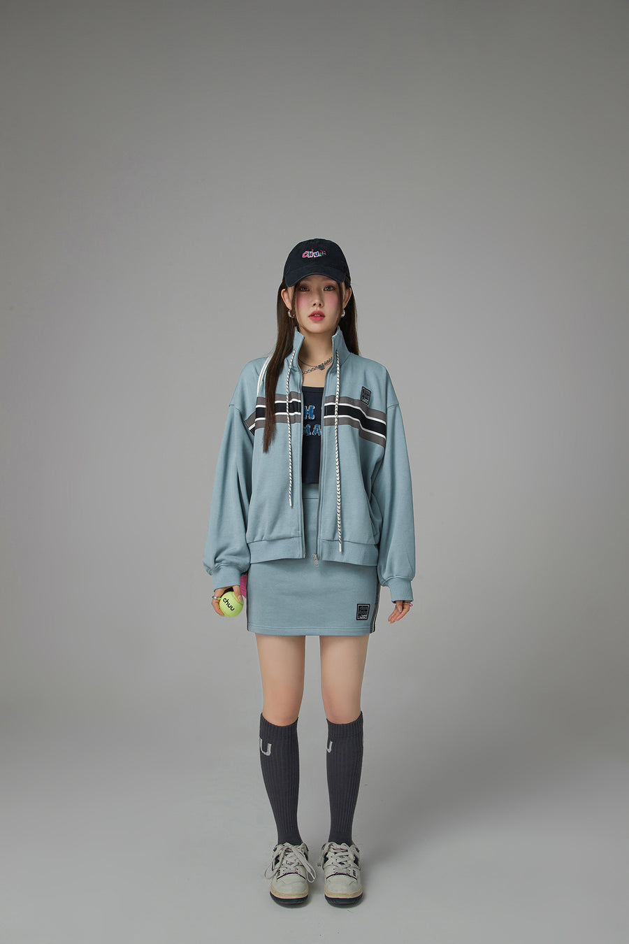 CHUU Through Time Zip-Up Loose-Fit Jacket