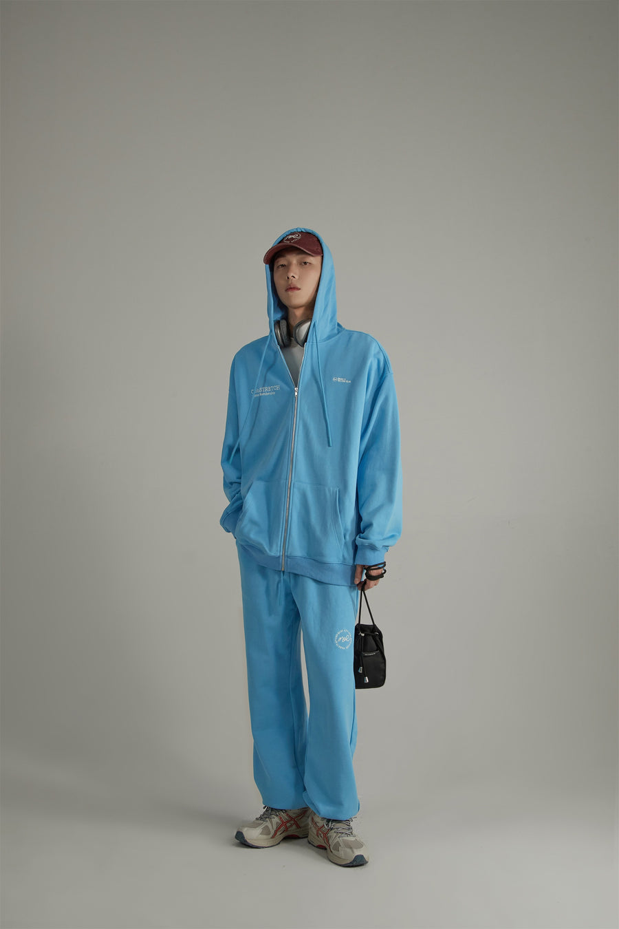 CHUU Colored Club Stretch Hooded Zip-Up