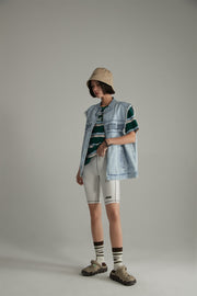 Line Point Biker Shorts