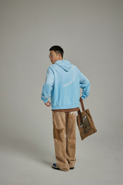 Gradient Color Front Pocket Hoodie