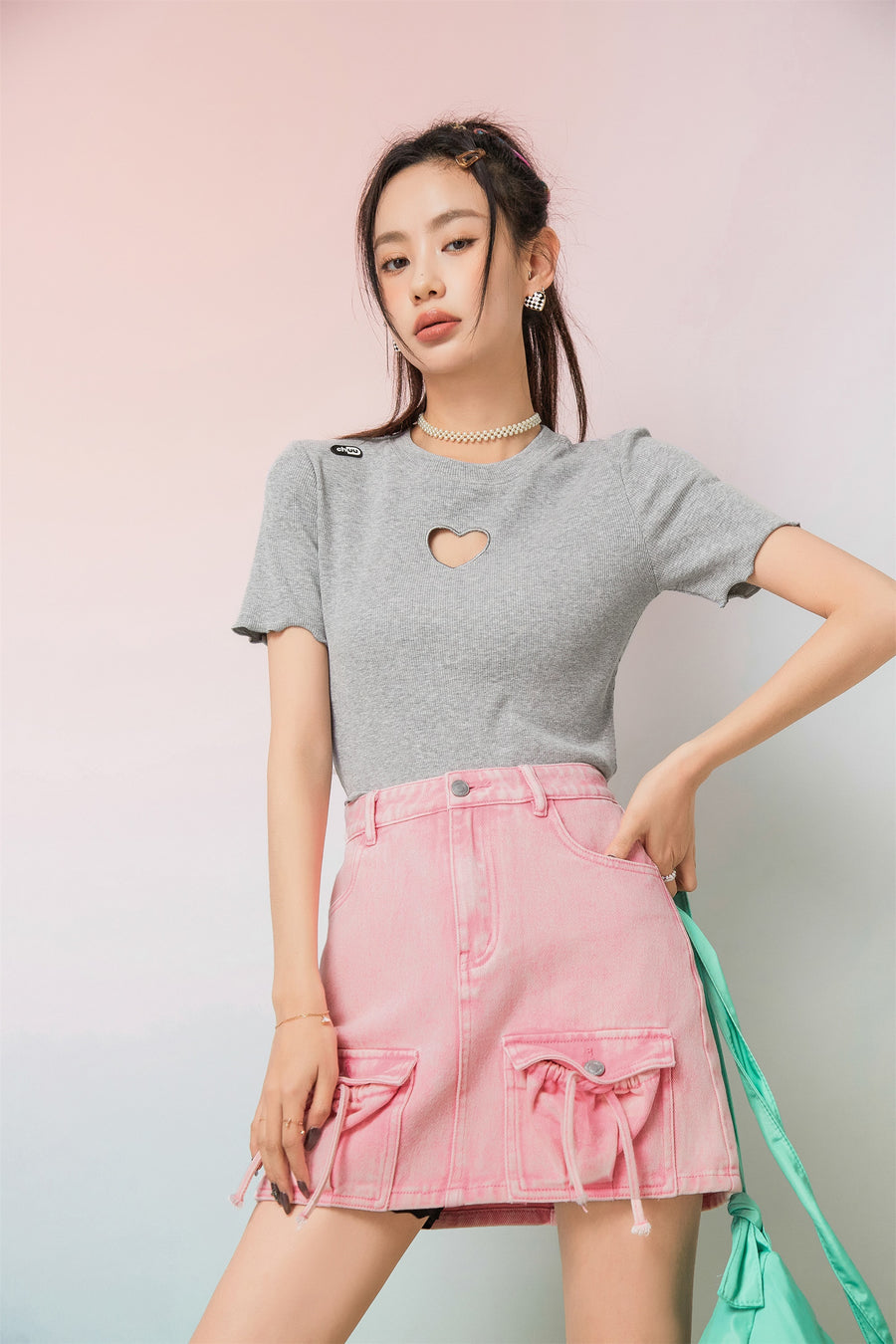 CHUU Oh So Sweet Cutout T-Shirt