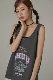 Colored Circus Fasntasia Sleeveless T-Shirt