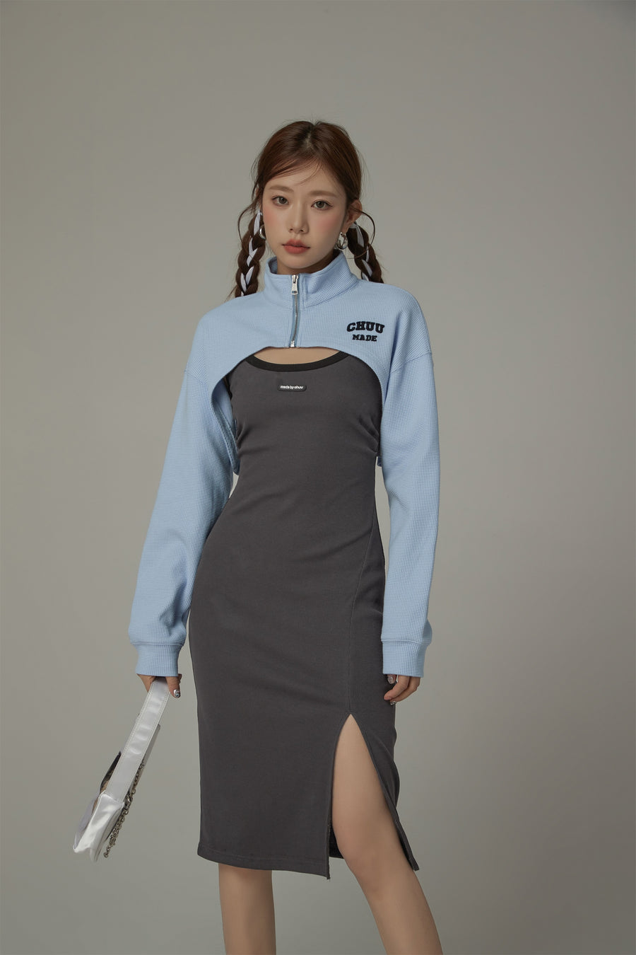 CHUU Bolero Sweatshirt Zip-Up